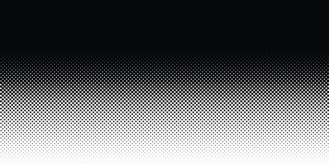 Dotted halftone gradient pattern. Circles, dots, screentone, freckle, stipple, stippling, speckles, pointillist. Polka dot texture. Vector illustration