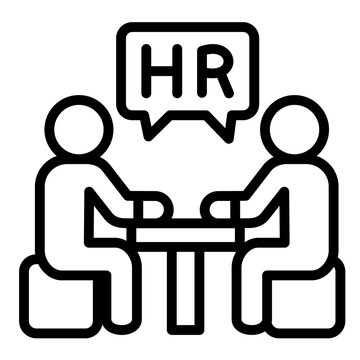 hr interview meeting black and white clip art preview