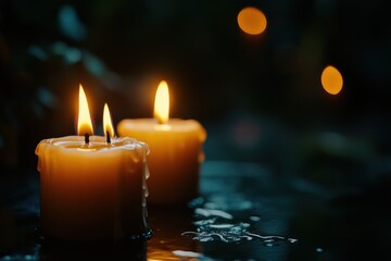 Two Candles Burning in the Dark