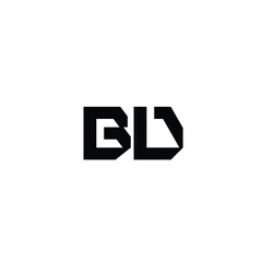 BD monogram logo design letter text name symbol monochrome logotype alphabet character simple logo