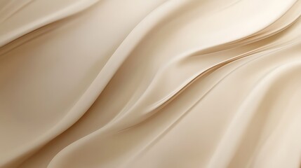 Naklejka premium A smooth, light brown surface with subtle waves and creases, creating a soft, elegant backdrop.