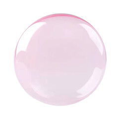 Obraz premium pink crystal sphere ball 3d render icon isolated on transparent background cutout