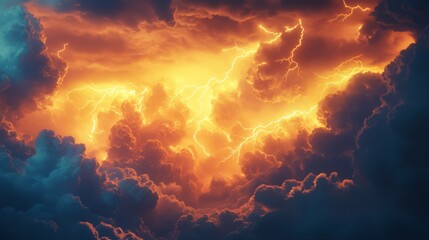 Lightning Storm Clouds