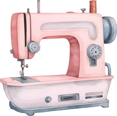 sewing machine isolated on white