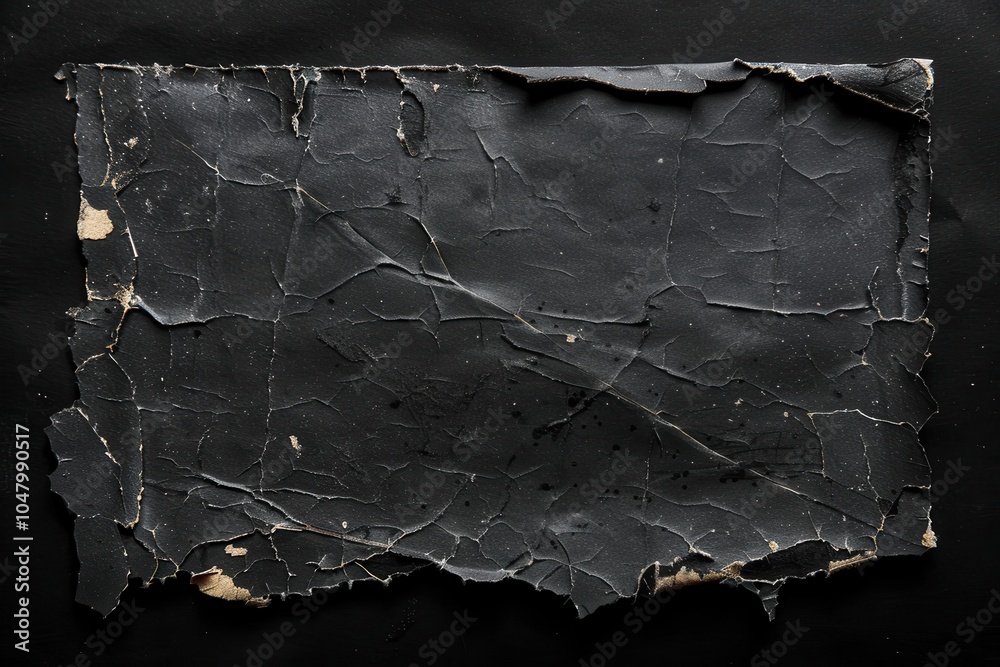 Aufkleber the aged paper cardboard card displays visible wear and tear, highlighting its empty surface and cra