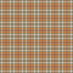 Harvest Time Autumn Plaid Check Seamless Pattern - Cute plaid check repeating pattern design