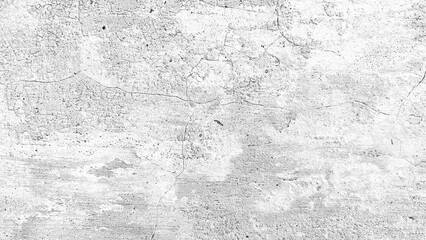Detailed image of a white concrete wall with cracks and texture. Premium classic wall background photo for banner background or wallpaper.