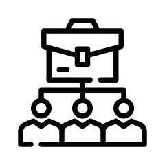 Networking line icon