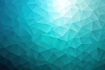Obraz premium Teal blue gradient polygon shaped background close-up
