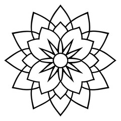 Mandala Design | vector illustration on white background