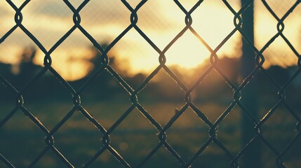 Durable Chain Link Fences in Classic Silver Metal for Security and Boundaries. Sturdy Interwoven Metal Links Providing Transparent Barriers, Ideal for Commercial, Residential, and Industrial Use.