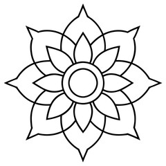 Mandala Design | vector illustration on white background