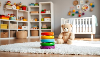 Toys and Comfort in a Thoughtfully Designed Playroom