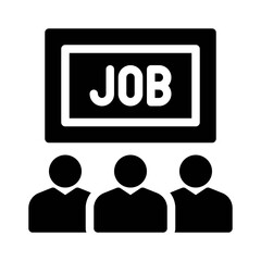 Job Fair glyph icon