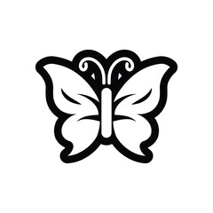 Butterfly icon logo design template isolated illustration
