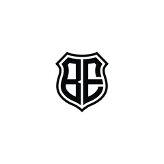 BE monogram logo design letter text name symbol monochrome logotype alphabet character simple logo