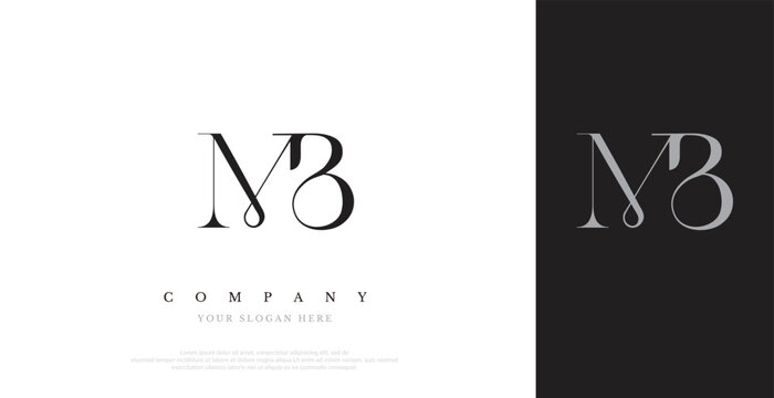 Initial MB Logo Design Vector 