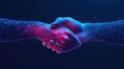 Digital Handshake - A Symbolization of Modern Collaboration and Trust