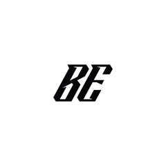 BE monogram logo design letter text name symbol monochrome logotype alphabet character simple logo