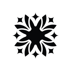Flower Pattern Mandala Vector Logo Design