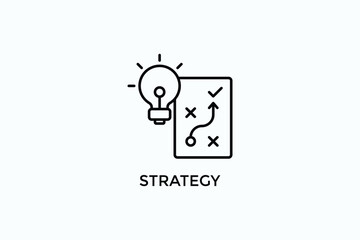 Strategy Vector Icon Or Logo Illustration