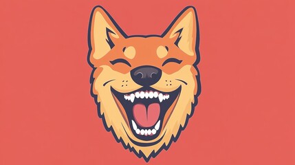 A vibrant logo featuring a smiling dog with a joyful expression, showcasing its glistening white teeth. The design captures the essence of happiness and cleanliness, emphasizing the dog's cheerful 