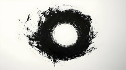 Endless Dark Hole Ink Drawing
