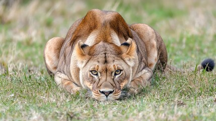 Fototapeta premium Powerful Lioness in Natural Habitat