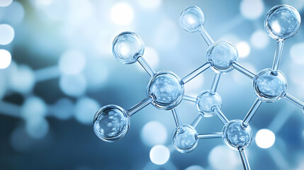 Close-Up of Quinone Molecule on Blurred Background