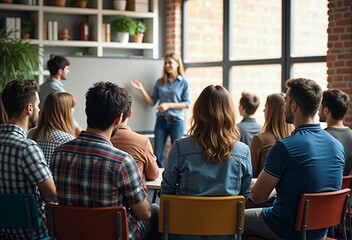 Obraz premium University Students Preparing for the Future Through Classroom Learning and Skill Development in a Collaborative Academic Setting