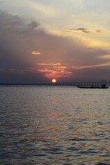 Naklejka premium sunset in amazon