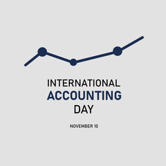 vector graphic of International Accounting Day good for national International Accounting Day celebration. flat design. flyer design.flat illustration.