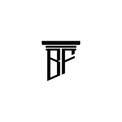 BF monogram logo design letter text name symbol monochrome logotype alphabet character simple logo