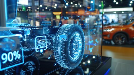 Car Wheel Displayed in Augmented Reality