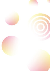 Geometric shapes with faded gradient background