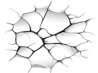 Cracked surface texture.