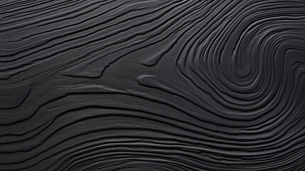 Black wood with deep swirling grain and textured layers