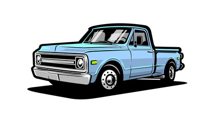 Classic farm truck transparent illustration PNG