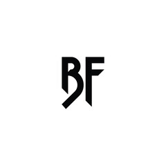 BF monogram logo design letter text name symbol monochrome logotype alphabet character simple logo