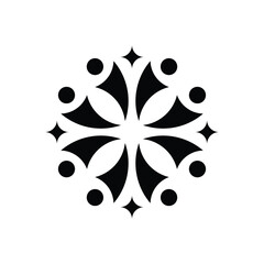 Pattern People Community with Star Spark Logo Design Inspiration