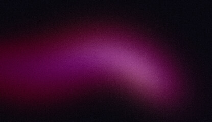 Magenta purple dark glowing grainy gradient background noise texture, Vibrant colors flow, wave shaped poster header banner design copy space