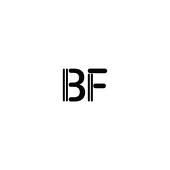 BF monogram logo design letter text name symbol monochrome logotype alphabet character simple logo