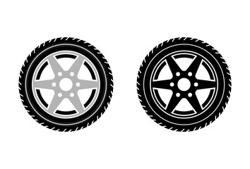 auto tires car wheel icon vector design template