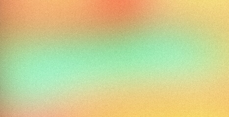 Yellow orange green soft gradient, empty space, grainy noise, rough texture color gradient