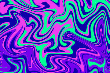 Colorful abstract geometric background with liquid, curve lines and Fluid marble texture vector 