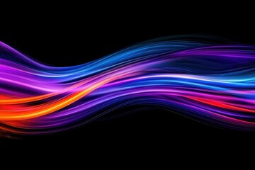 Vibrant Abstract Motion Streaks in Colorful Flow