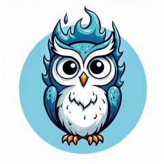 Fototapeta premium Flame owl
