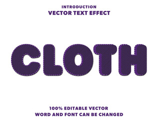embroidery Editable text Effect Style