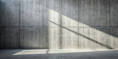 Textured concrete wall with falling shadows