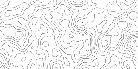 Abstract pattern with lines. Background of the topographic map. White background with topographic wavy pattern design. Vector contour topographic map.